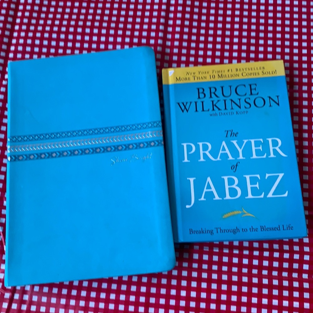 Bible note book & the prayer of jabez  book